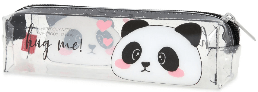 Legami Pencil Case Transparent Panda