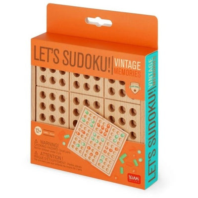 Legami Let's Sudoku! Vintage Wooden Game