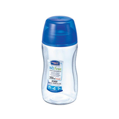 Lock And Lock Plastic Bisfree Aqua Round Bottle, 350Ml, Transparent