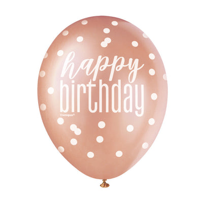 Party Balloons printed HAPPY BIRTHDAY