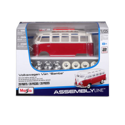 Maisto 1-25 Volkswagen T1 Samba Minibus 1962 Model Kit