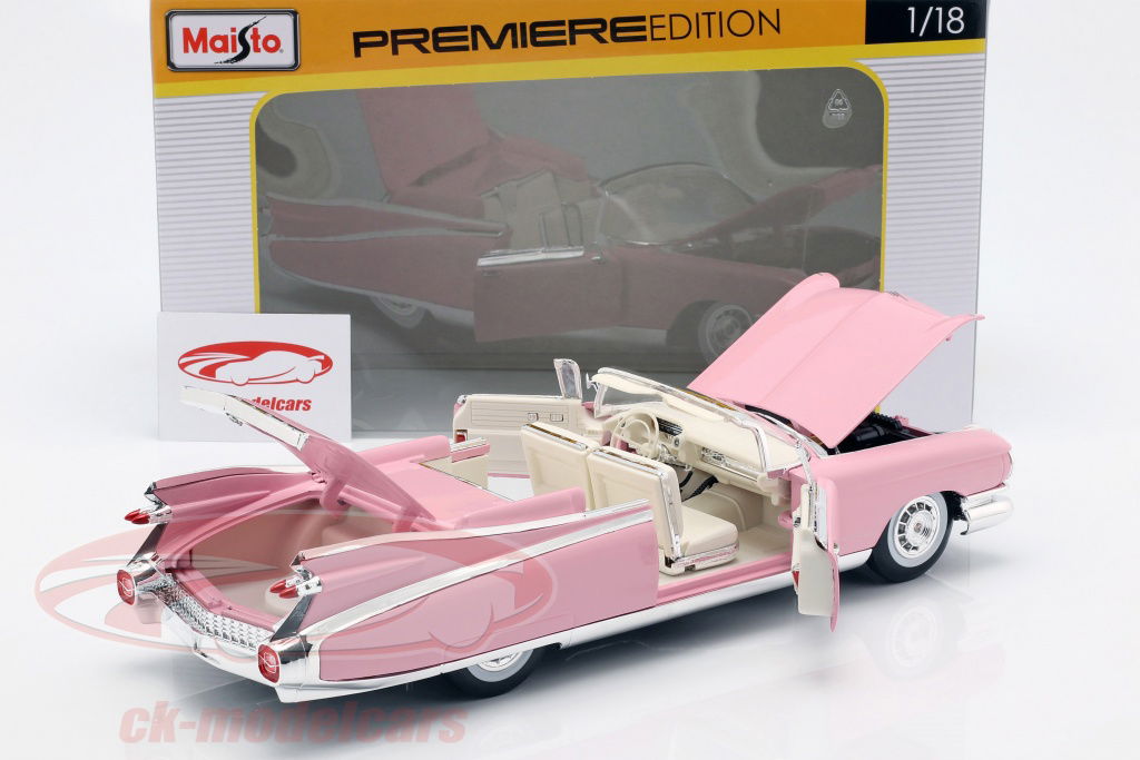 Maisto 1:18 1959 Cadillac Eldorado Biarritz Pink Diecast Model
