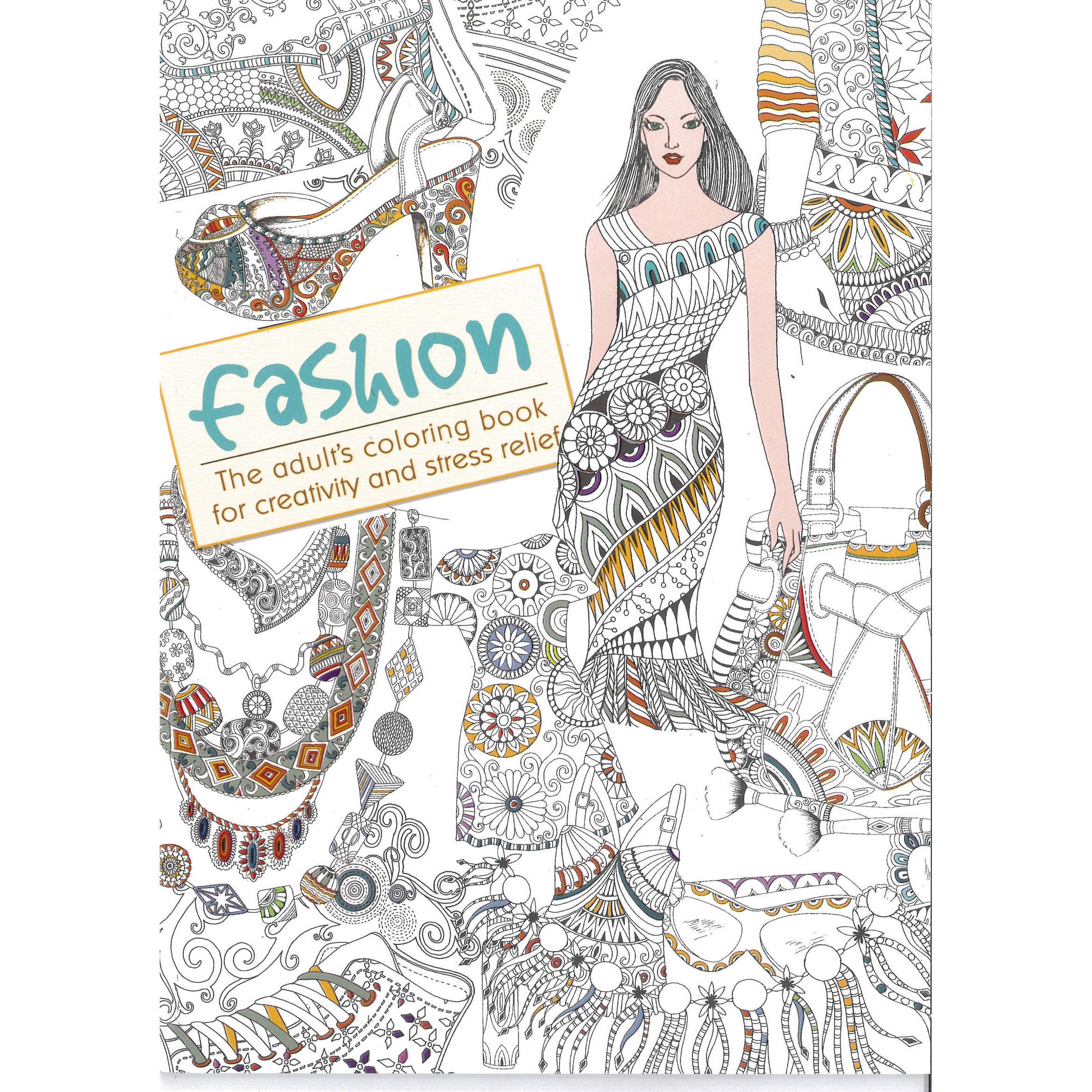 Mandala Adult Colouring Book - Fashion Design