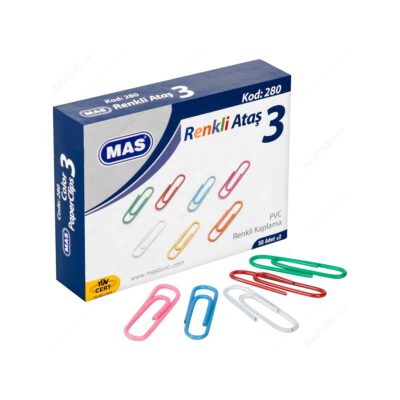 Paper Clips Coloured X50 Pcs