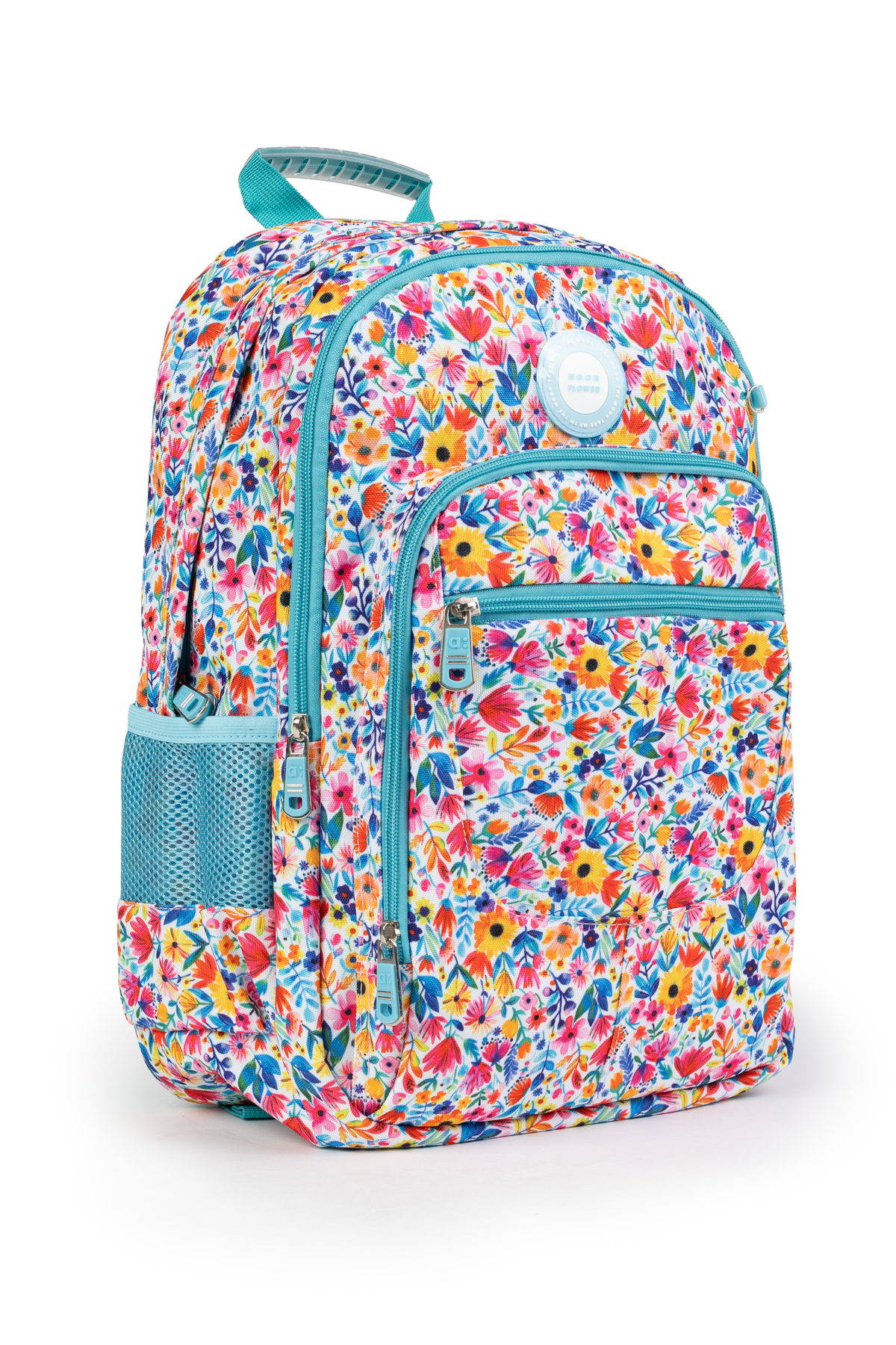 Garden Teen Moonflower 2 zip fit A4 school bag