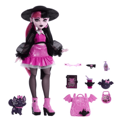 Monster High Draculaura Fashion Doll with Pet Count Fabulous
