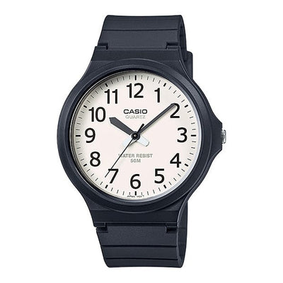 Casio Men'S Black Resin Strap Analogue Watch