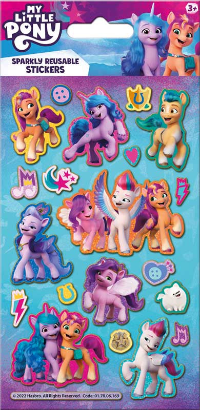 My Little Pony Foil Reusable Stickers