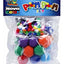 Coloured pom poms 10-20-30 Mm - 85 pcs