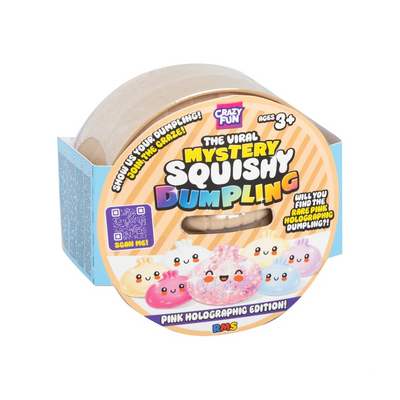 Pink Holographic Dumpling Squishy