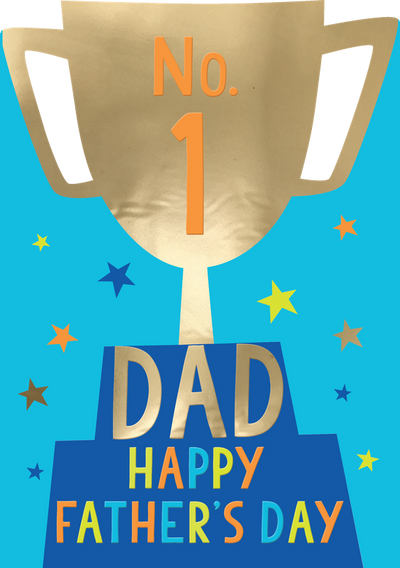 No 1 DAD Happy Fathers Day