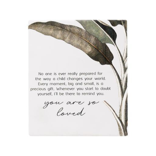 Ceramic Plaque Precious Quote - Exotic You Are So Loved Verse