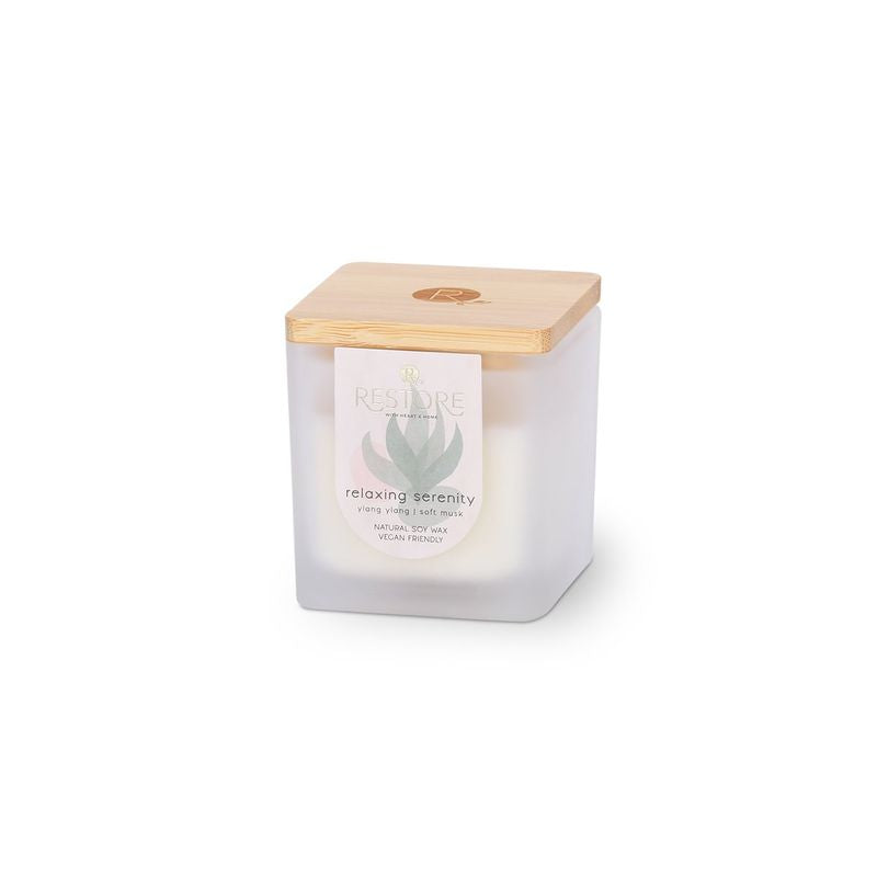 Heart & Home relaxing serenity ylang ylang soft musk natural soy wax vegan friendly essential oil 80g
