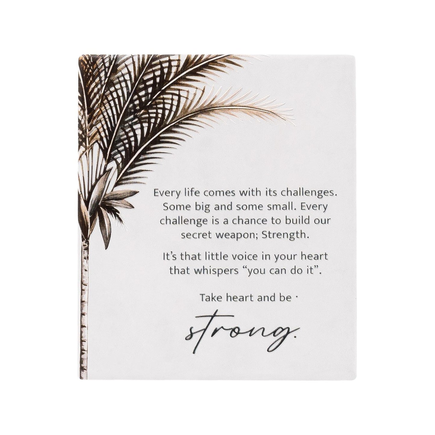 Ceramic Plaque Precious Quote - Exotic Strength Verse