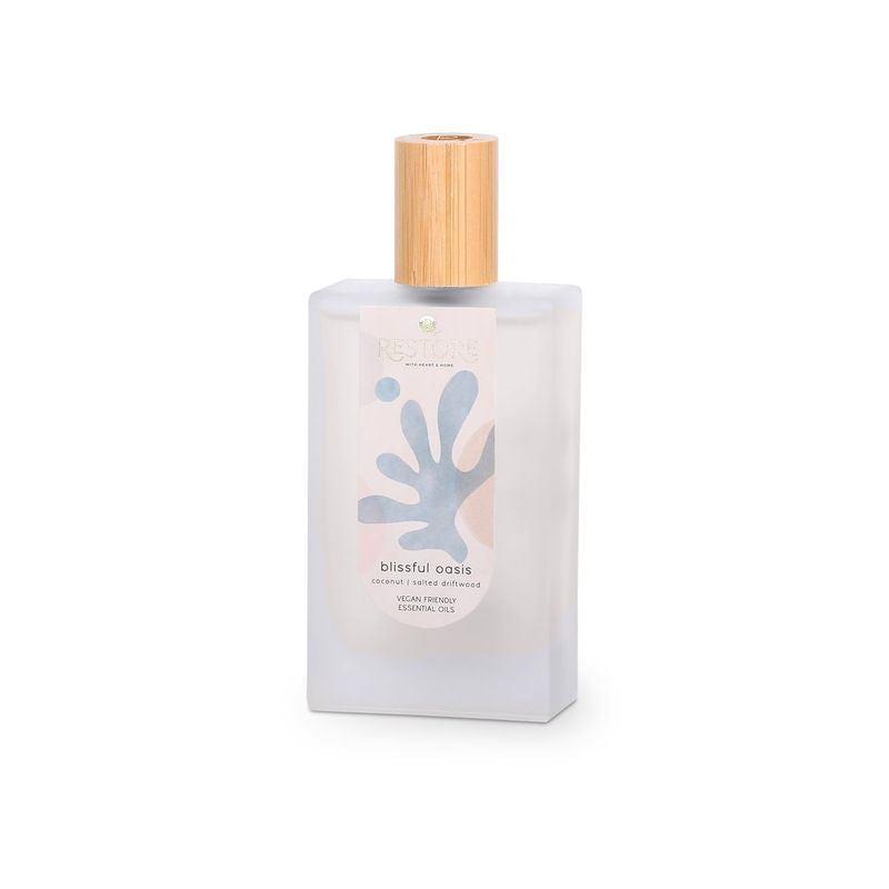 Room Spray -Blissful oasis coconut salted driftwood vegan friendly essential oil 90ml