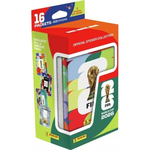 Panini FIFA World Cup 2026 Stickers Large Metal Tin - Including 16 pkts