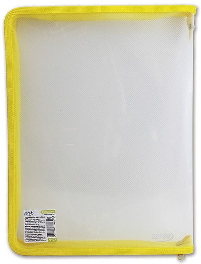 Zipper Folder A4+ Transparent Yellow