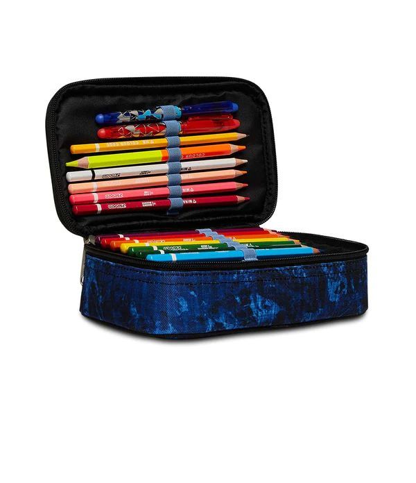 Pencil Case 1 Zip Filled Seven Freethink Boy Blue Nero