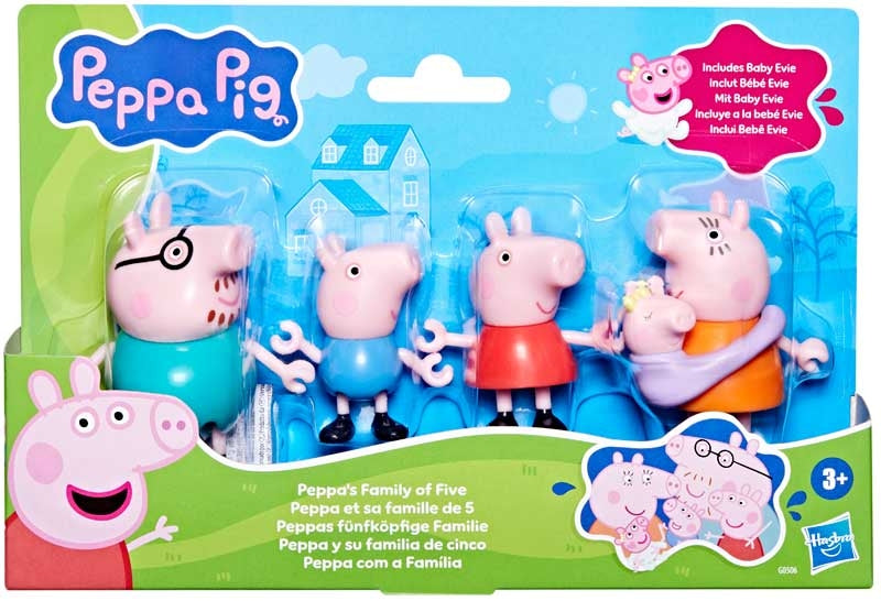 Peppa Pig Peppa's Family of Five Figure Set
