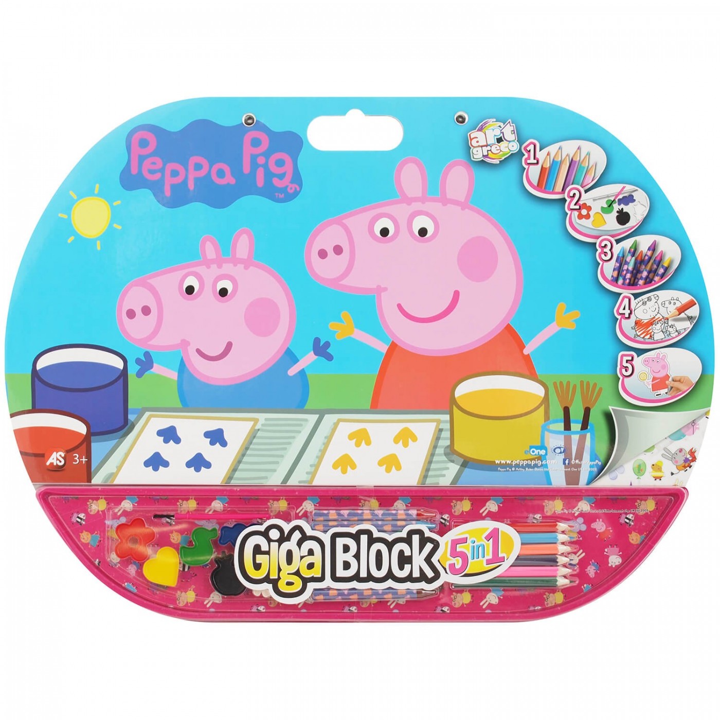 Drawing Giga Block 5 In 1 Peppa
