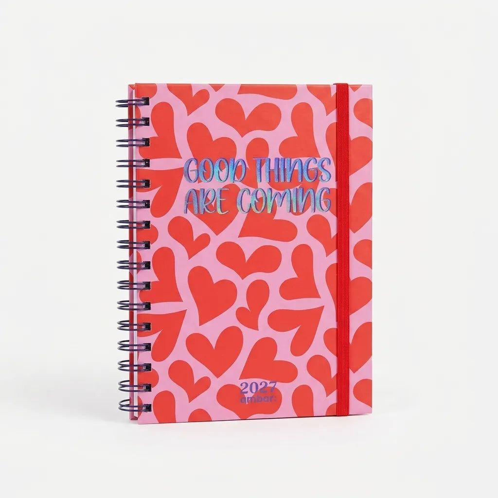 Weekly Diary 2027 – Good Things Are Coming - One week on 2 pages