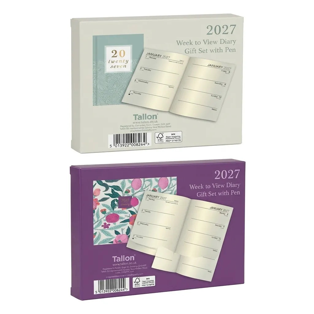 Week to View 2027 Diary Gift Set with Pen