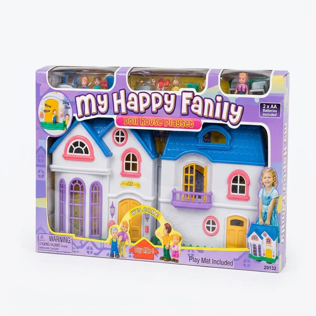 My Happy Family Doll House Playset