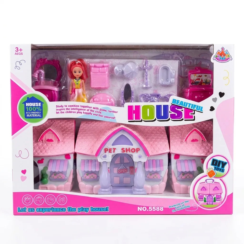 Beautiful House Pet Shop Playset