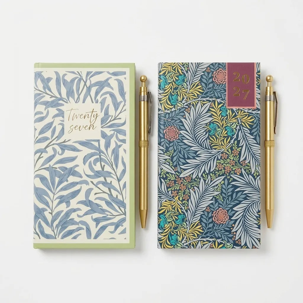 Diary 2027 with Gold-Coloured Pen