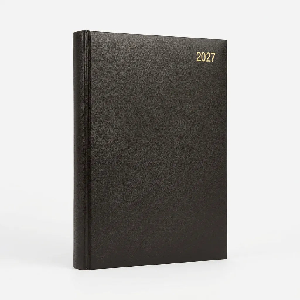 Daily Diary A4 Black 2027 1 day a page