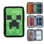 Minecraft Face Triple Pencil Case - Filled