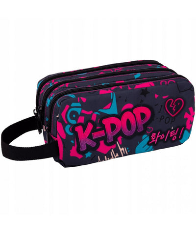CoolPack Primus K-POP Dark 3-Compartment Pencil Case