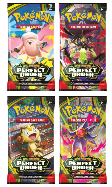 Pokémon mega Evolution Perfect Order Card Pack x1pkt x10 random cards