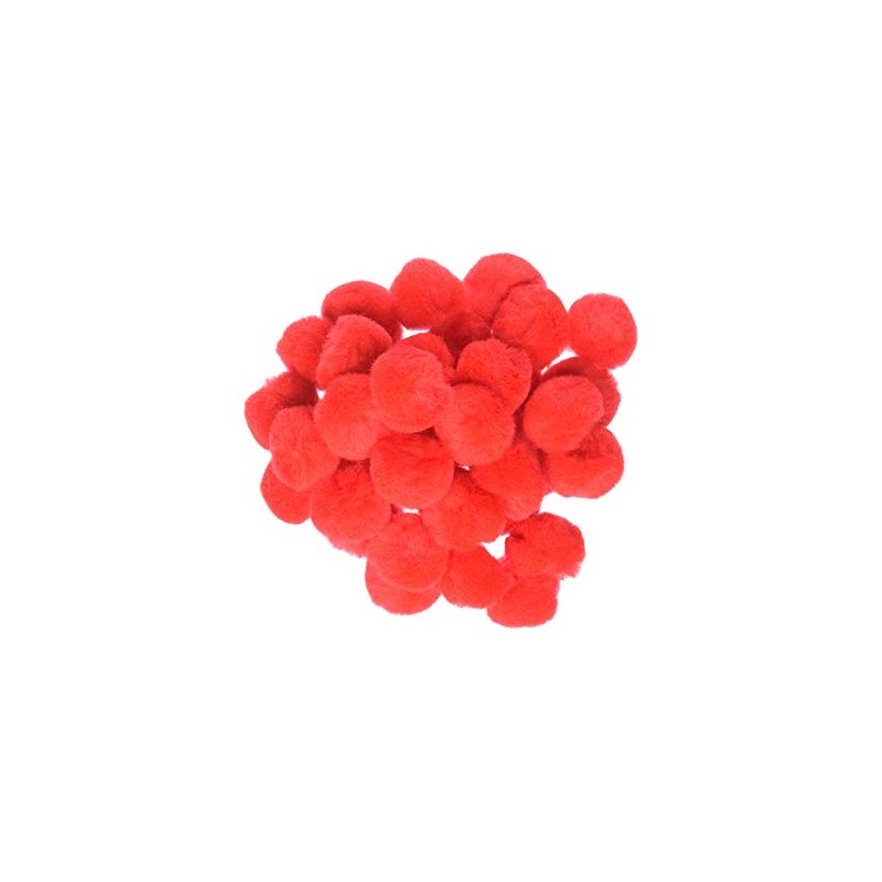 Pom Poms Red 25Mm-25Pcs