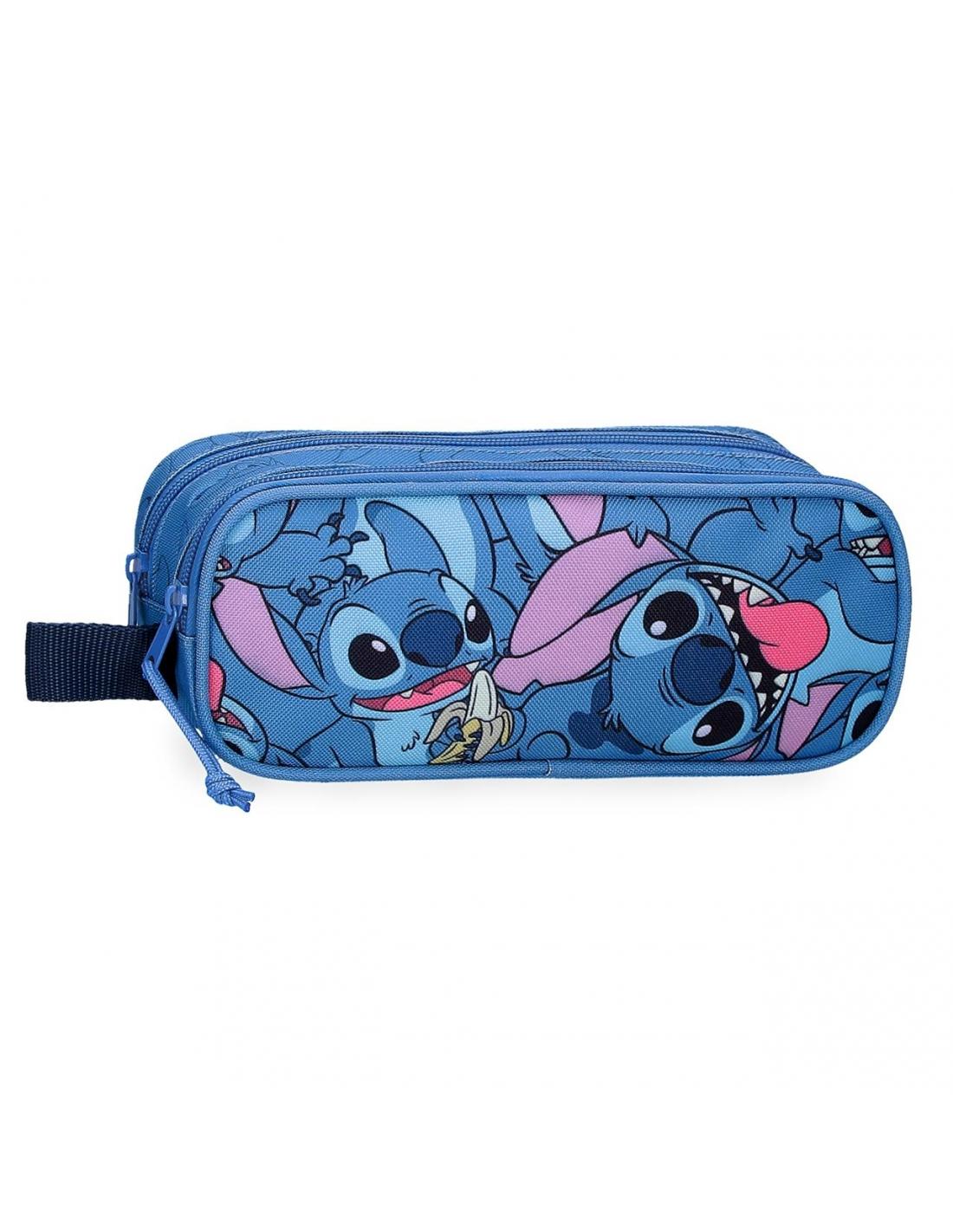 Stitch Pencil Case - 2 Zip 2 Pockets