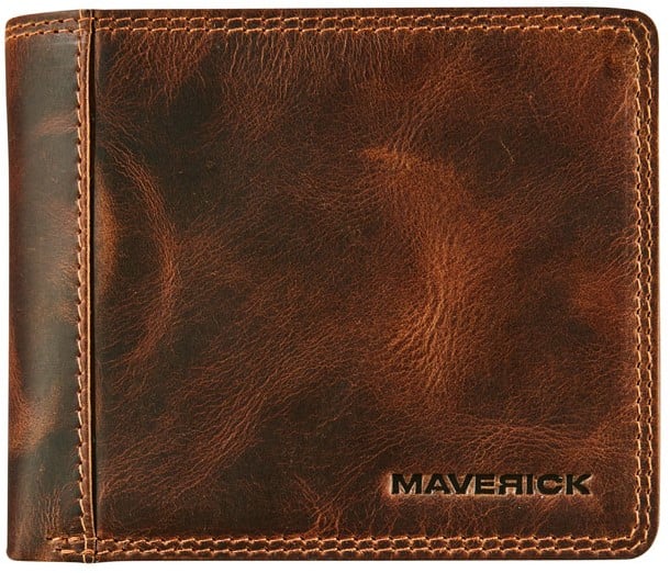 Maverick New Men Leather Wallet with 2 Bill Compartments