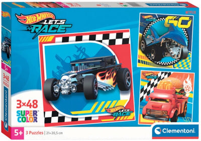 Hot Wheels Puzzle 3X48Pcs