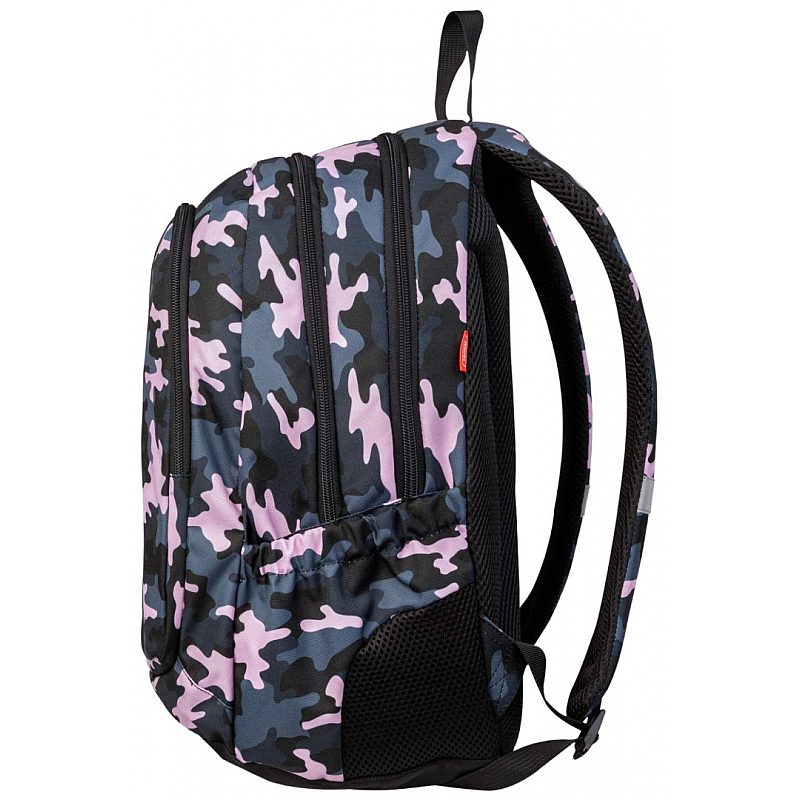 Backpack 3 Zip Duel Combat Pink
