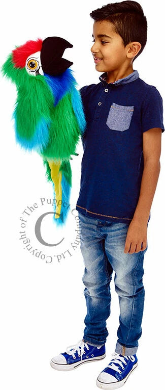 Large Bird Military Macaw Hand Puppet