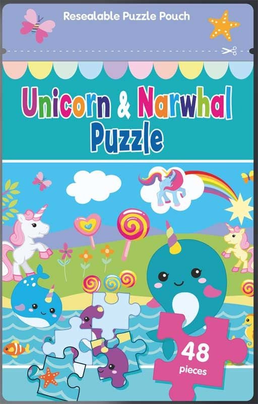 Jigsaw Bag: Unicorn & Narwhal