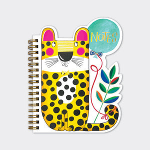 Leopard Shaped Spiral Notebook