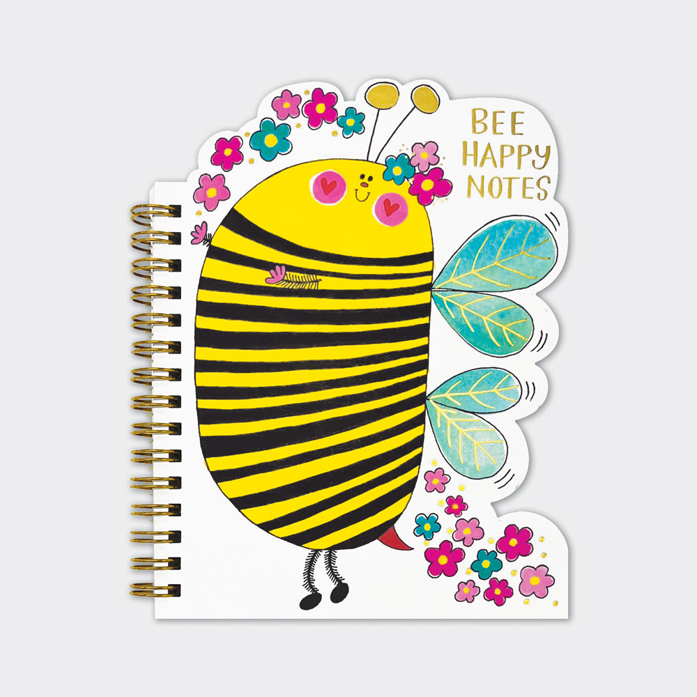 Buzzing Bee Wire Bound Notebook