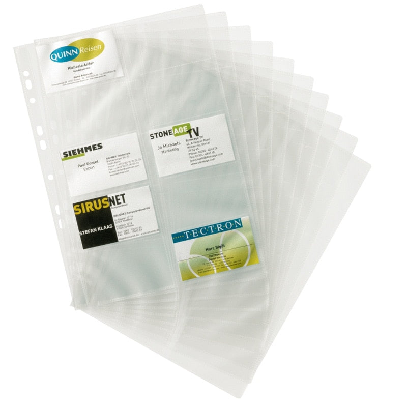 Punch Pockets for Business Cards - 10 pcs