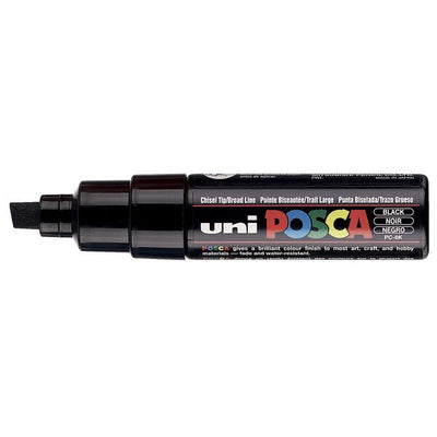 Posca Paint Markers - 8Mm Chisel Black