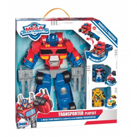 Mega Team Robot Transporter Playset