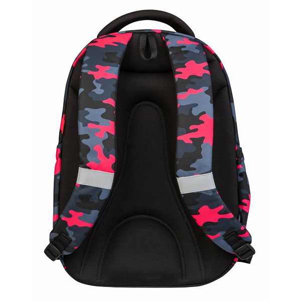 Backpack 2 In 1 Large 3 Zip Camuoflage Pink