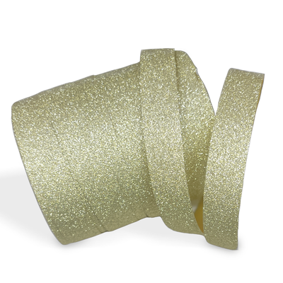 Gold Glitter Ribbon - 1cm x 10mtrs