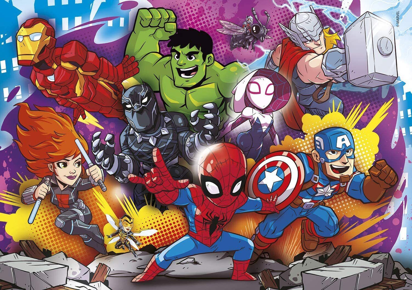 Puzzle - Marvel Superhero 2X20Pcs & 2X60Pcs