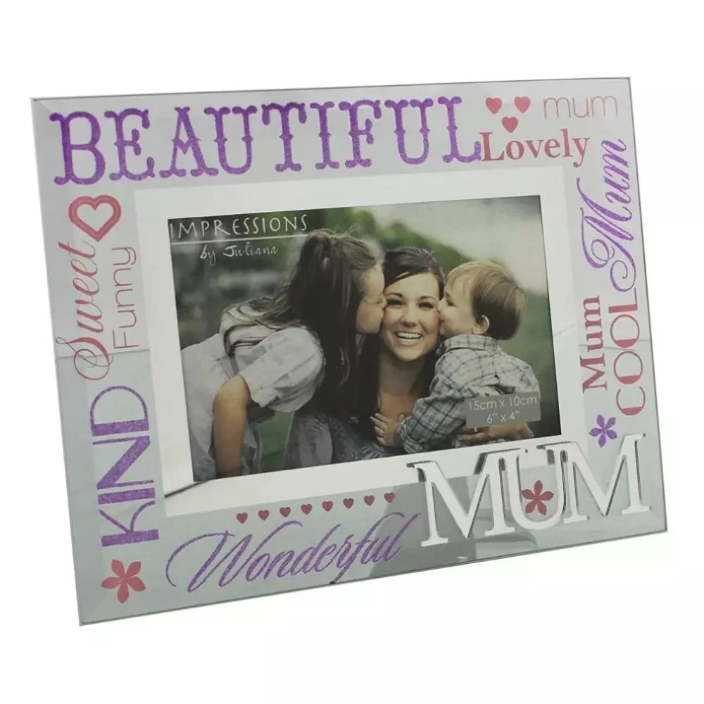 Glass Frame 4x6 Photo - MUM