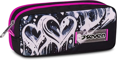 Seven 2 Zip Plumpy Line Girl Pencil Case